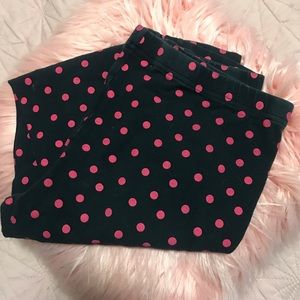 Threads 4 thought pink polka dot leggings